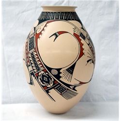 Mata Ortiz Polychrome Pottery Jar by N.H. Martinez