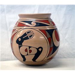 Mata Ortiz Polychrome Rabbit Jar by J. A. Villalba