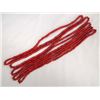Image 2 : 5 Strands of White Red Heart Trade Beads
