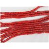 Image 3 : 5 Strands of White Red Heart Trade Beads