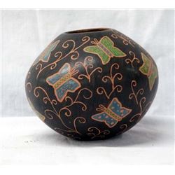 Mata Ortiz Polychrome Sgraffito Jar by I. Arrieta