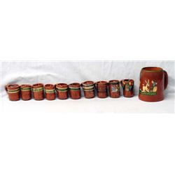 11 Mexican Pottery Mug Candles Plus 1 Large Mug