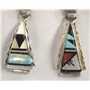 Image 2 : Pr of Zuni Silver Stone to Stone Inlay Watch Bands