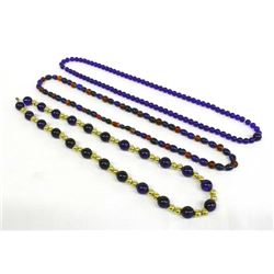 3 Strands of Cobalt Blue Trade Beads