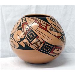 Mata Ortiz Polychrome Seed Jar by Cris Villa