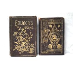 Antique Books: Shakespeare and Bulwer's Works