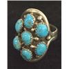 Image 1 : Navajo Sterling Silver Turquoise Ring, Size 7