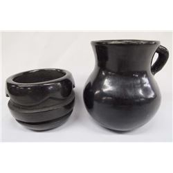 Native American Santa Clara Pottery Jars