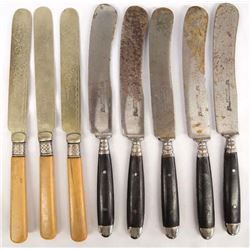 8 Civil War Era Bone Handles Knives