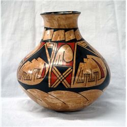 Mata Ortiz Polychrome Geometric Jar by L.G. Rios
