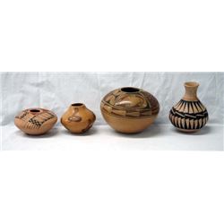 4 Mata Ortiz Pottery Jars