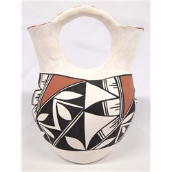 Acoma Traditional Wedding Vase by Rita Malie