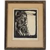 Image 1 : 1981 Original Wood Block Print by J. Lauretto