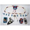 Image 1 : Plains Indian Beadwork, Braid Ties & Necklaces