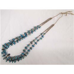 Vintage Navajo Turquoise & Heishi Necklace