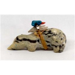 Navajo Serpentine Bear Fetish by Jeff Davis