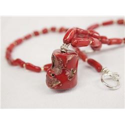 Beaded Coral Necklace