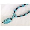 Image 2 : Turquoise Nugget & Jet Pendant Necklace