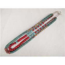 Double Strand Turquoise Beaded Necklace