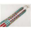Image 3 : Double Strand Turquoise Beaded Necklace