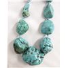 Image 2 : Large Chunky Turquoise Nugget Necklace
