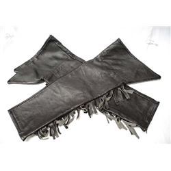 Pair of Custom Made Leather Motorcycle Chaps