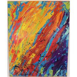 Original Acrylic Mystic River by Kills Thunder