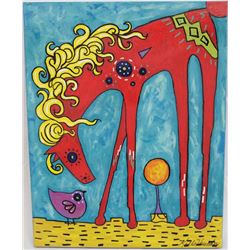 Original Acrylic Little Birdie by Kills Thunder