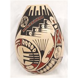 Mata Ortiz Polychrome Geometric Jar by Yoli Soto