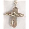 Image 3 : Zuni Silver Turquoise Cross Pendant Necklace, Iule