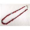 Image 1 : Coral and Turquoise Bead Necklace
