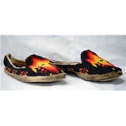 Vintage Plains Indian Beaded Moccasins