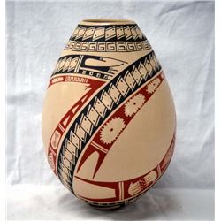 Mata Ortiz Polychrome Geometric Jar, Yolanda Soto