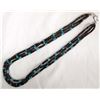 Image 1 : Navajo Design Turquoise and Pen Shell Heishi Necklace
