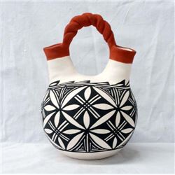 Acoma Pottery Wedding Vase by Antonio
