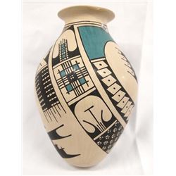 Mata Ortiz POlychrome Geometric Jar, Yolanda Soto