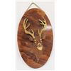 Image 1 : Intarsia Wood Inlay Deer Plaque by Tom Davidson