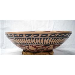 Mata Ortiz Polychrome Rabbit Bowl by D. Gonzalez