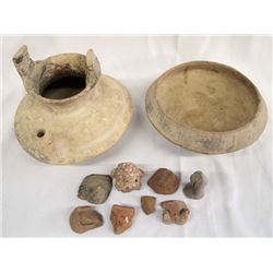 Collection of PreColumbian Pottery Pieces