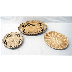 3 Tohono O'odham Baskets