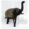 Image 1 : Asian Cast Metal Elephant with Diamond Cut Designs