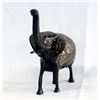 Image 2 : Asian Cast Metal Elephant with Diamond Cut Designs