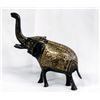 Image 3 : Asian Cast Metal Elephant with Diamond Cut Designs