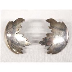 Taxco Sterling Silver Pierced Earrings