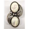 Image 1 : Navajo Sterling Silver Mother of Pearl Ring, Sz 7