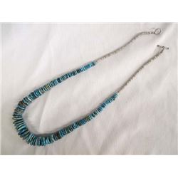 Navajo Design Turquoise & Heishi Necklace