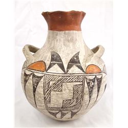 Historic Acoma Zia Birds Pottery Jar
