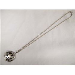 Hopi Sterling Silver Pendant Necklace