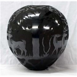 Mata Ortiz Sgraffito Deer Jar by David Bejarano D