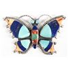Image 1 : Navajo Sterling Stone to Stone Inlay Butterfly Pin
